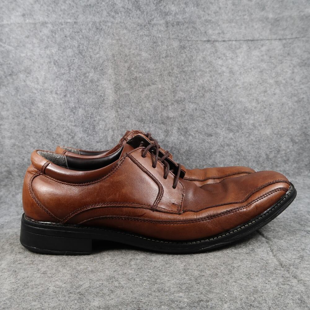 Dockers Shoes Mens 10.5 Oxford Derby Formal Dress Leather Lace Up Comfort Brown